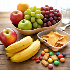 “Colorful salad bowl with greens, tomatoes, and nuts”